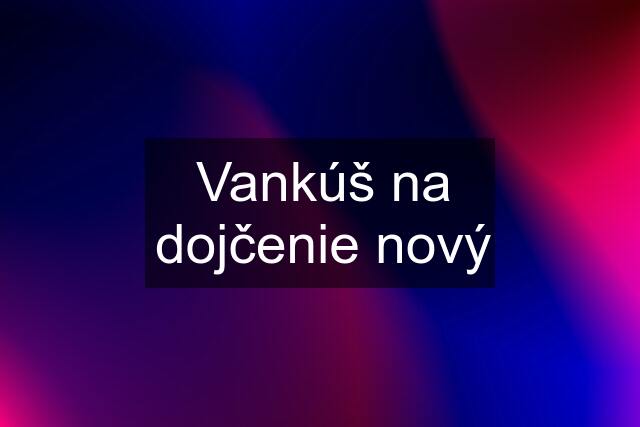 Vankúš na dojčenie nový