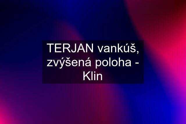 TERJAN vankúš, zvýšená poloha - Klin