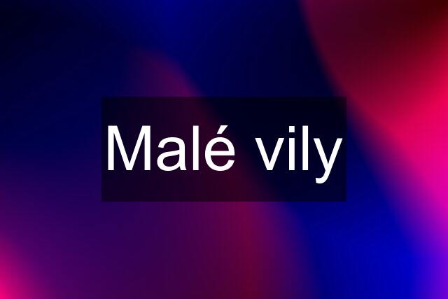 Malé vily