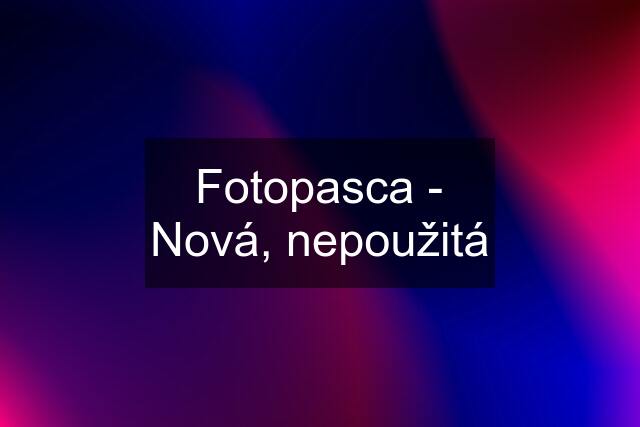 Fotopasca - Nová, nepoužitá