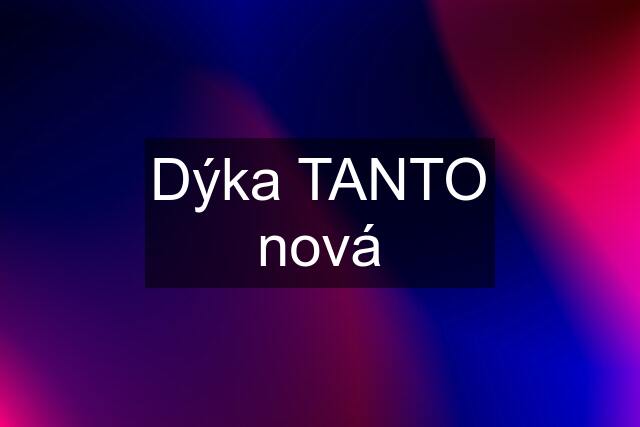 Dýka TANTO nová