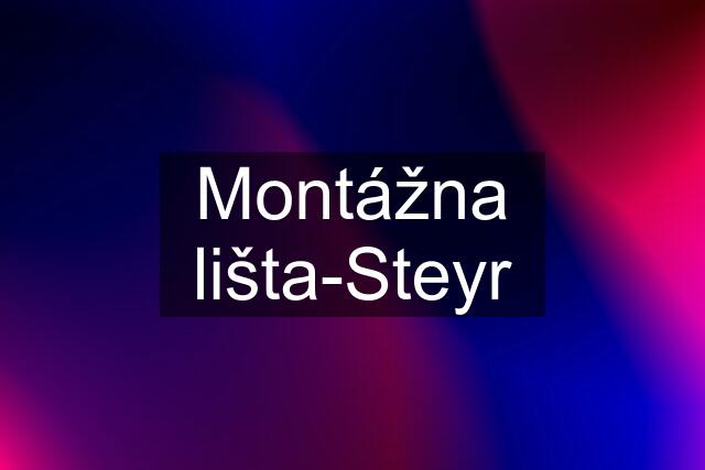 Montážna lišta-Steyr