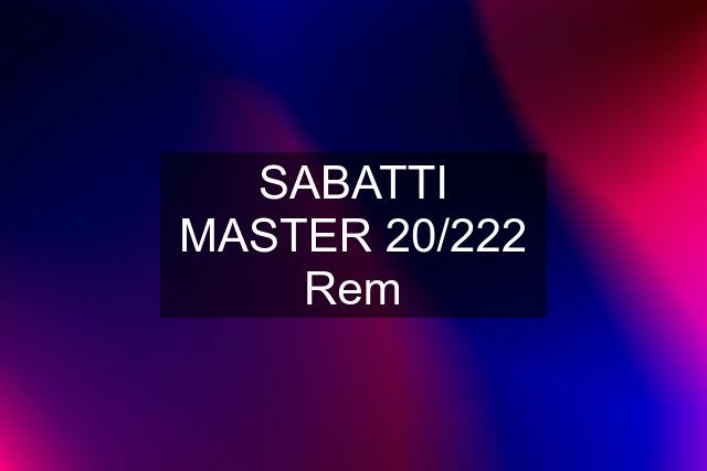 SABATTI MASTER 20/222 Rem