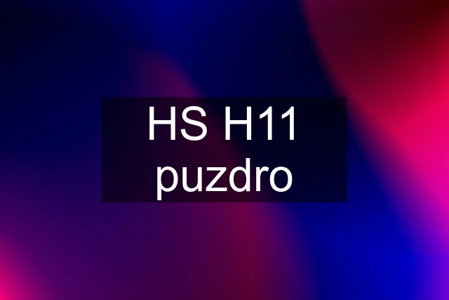 HS H11 puzdro