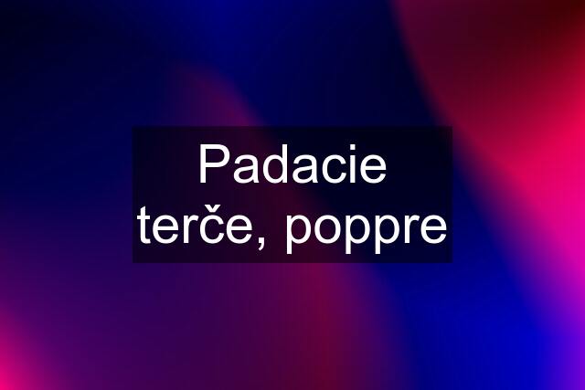 Padacie terče, poppre