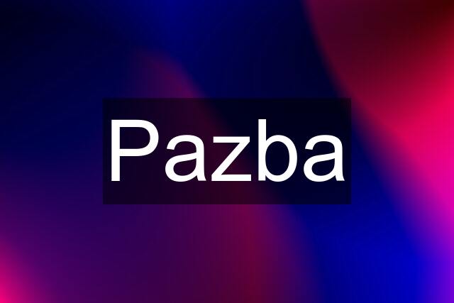 Pazba