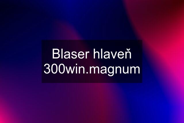 Blaser hlaveň 300win.magnum