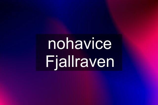 nohavice Fjallraven