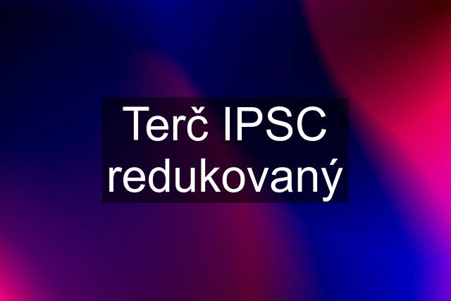 Terč IPSC redukovaný