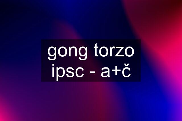 gong torzo ipsc - a+č