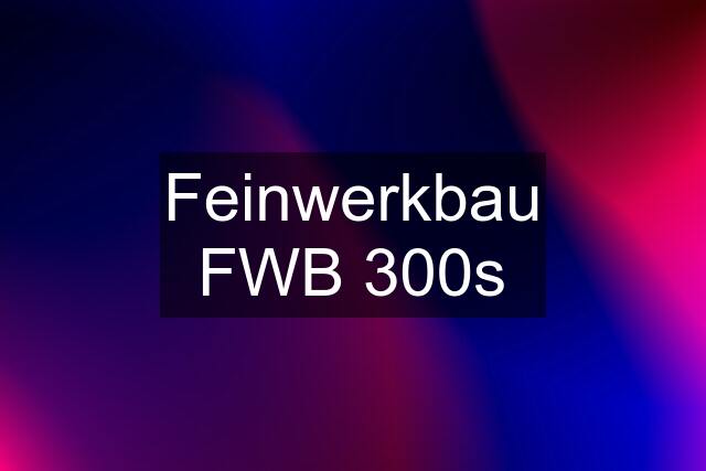 Feinwerkbau FWB 300s