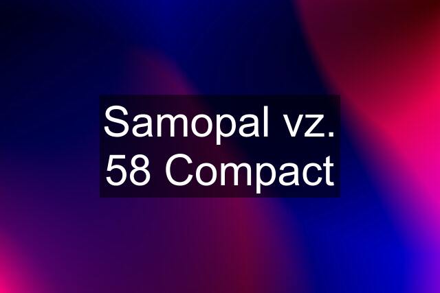 Samopal vz. 58 Compact