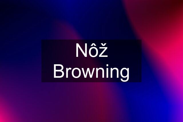 Nôž Browning