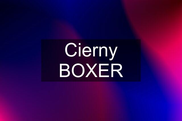 Cierny BOXER