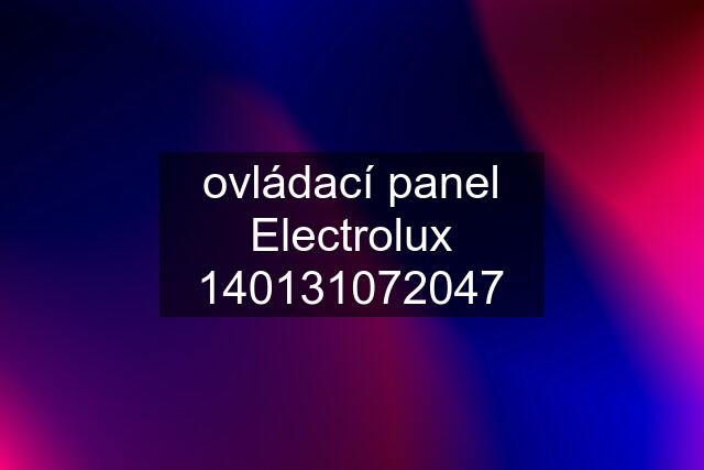 ovládací panel Electrolux 14