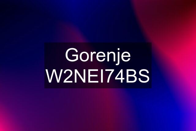 Gorenje W2NEI74BS