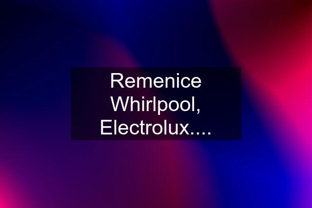 Remenice Whirlpool, Electrolux....