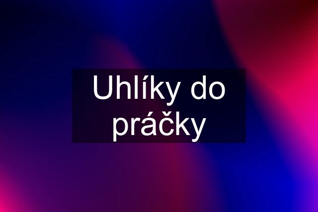 Uhlíky do práčky