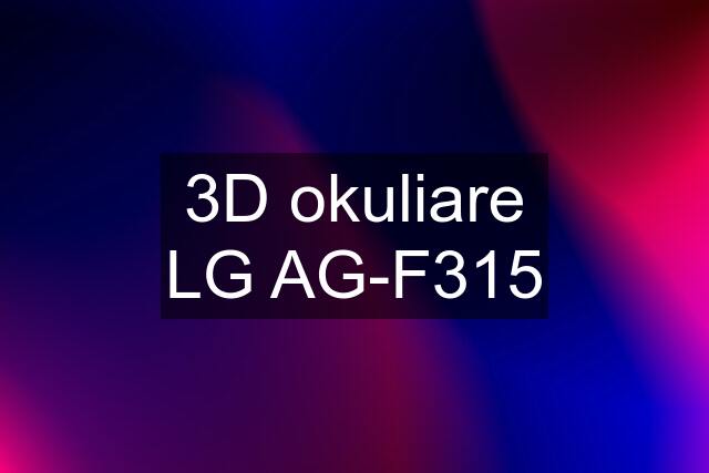 3D okuliare LG AG-F315