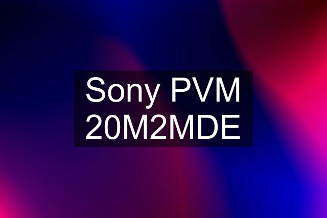 Sony PVM 20M2MDE