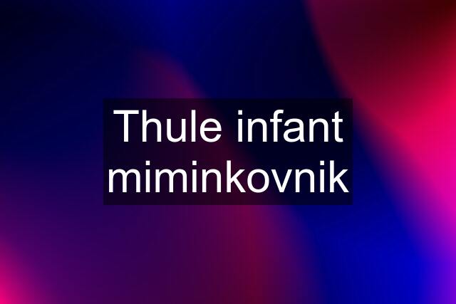 Thule infant miminkovnik