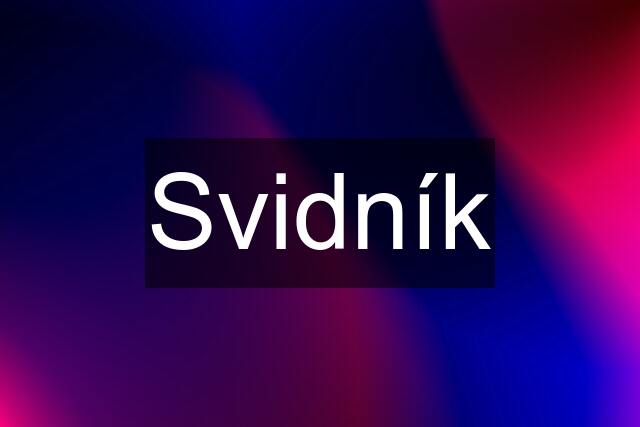 Svidník