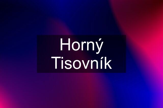 Horný Tisovník