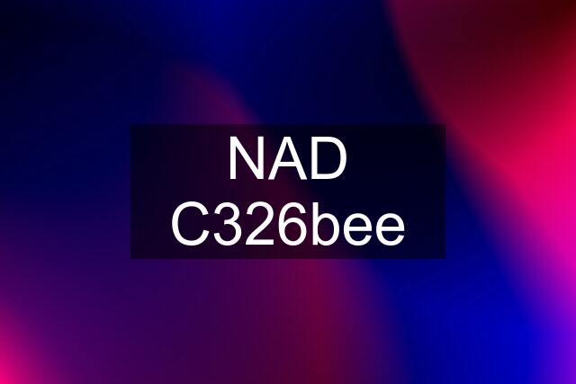 NAD C326bee