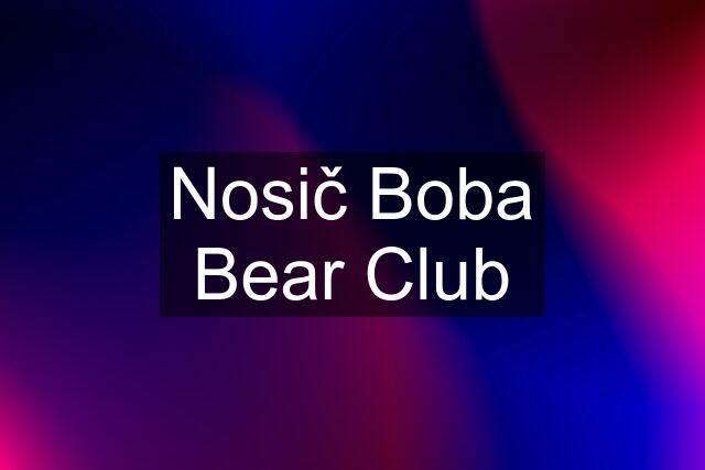 Nosič Boba Bear Club