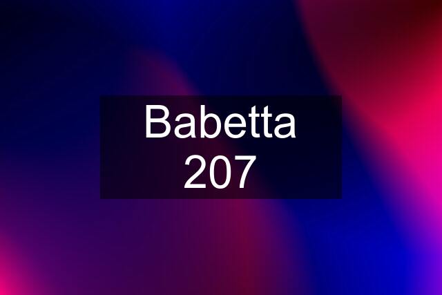 Babetta 207