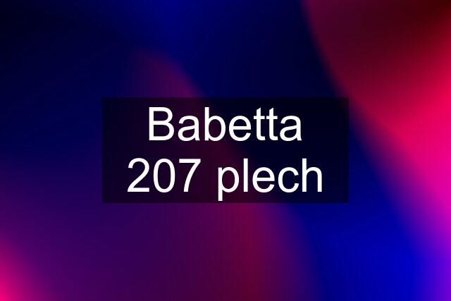 Babetta 207 plech