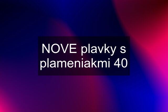 NOVE plavky s plameniakmi 40