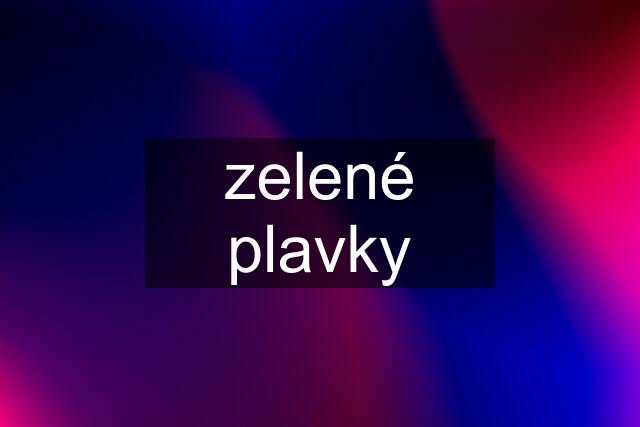 zelené plavky