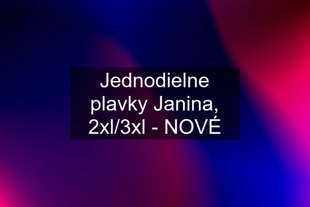 Jednodielne plavky Janina, 2xl/3xl - NOVÉ