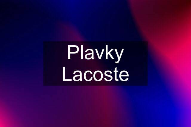 Plavky Lacoste