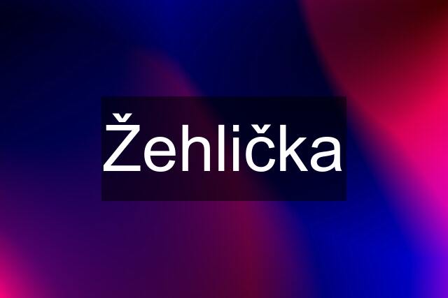 Žehlička