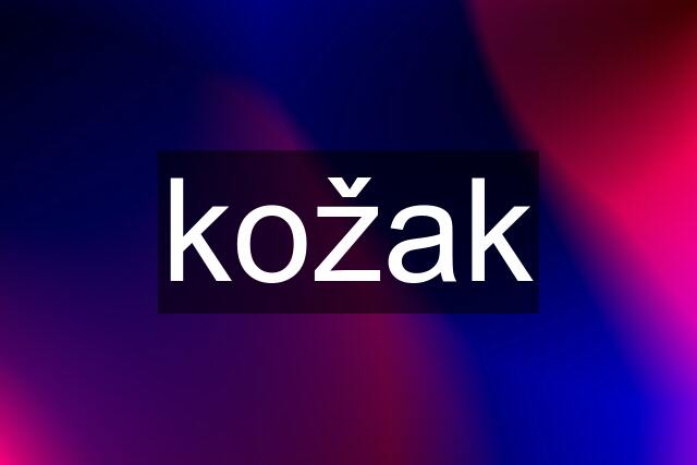 kožak