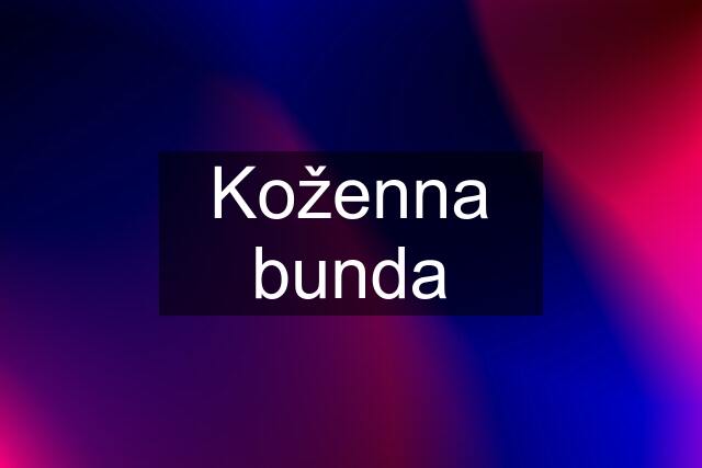 Koženna bunda