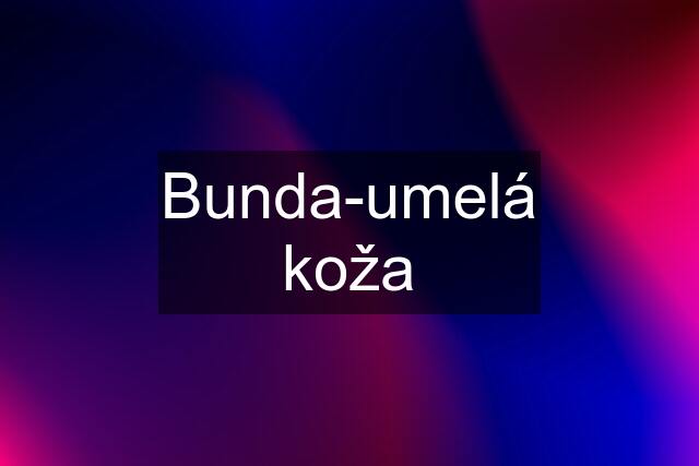 Bunda-umelá koža