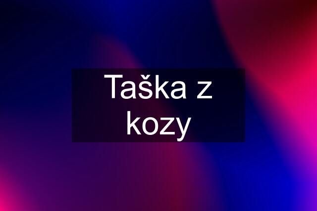 Taška z kozy