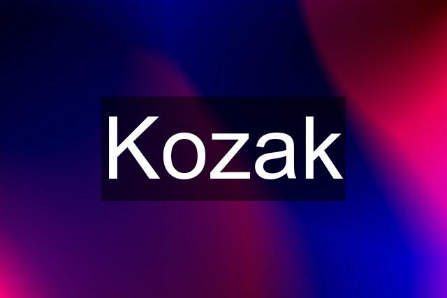 Kozak