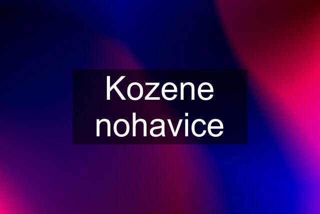 Kozene nohavice