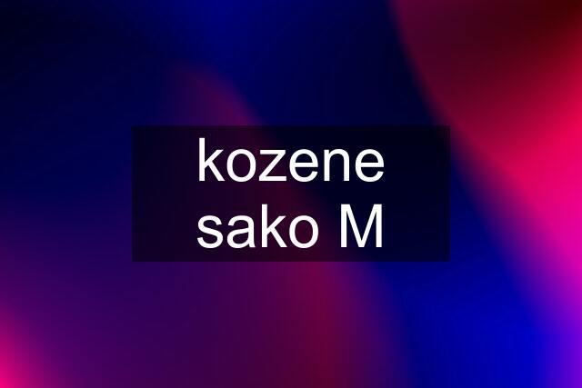 kozene sako M