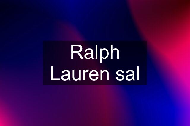 Ralph Lauren sal