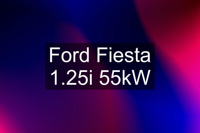 Ford Fiesta 1.25i 55kW