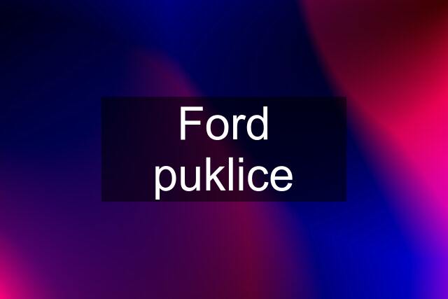 Ford puklice