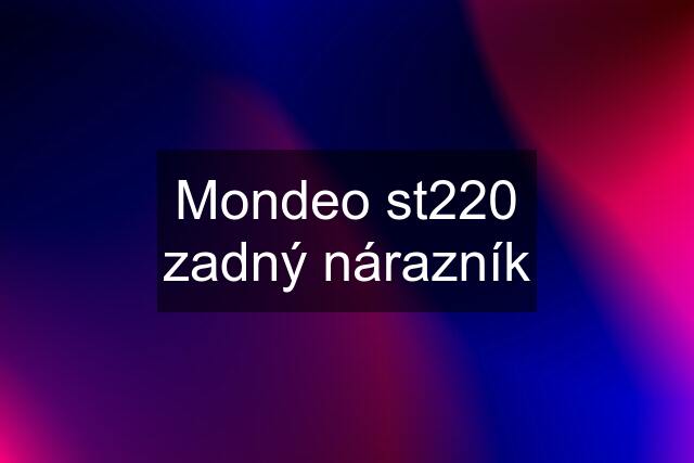 Mondeo st220 zadný nárazník