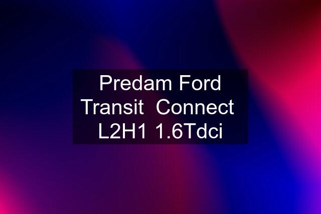 Predam Ford Transit  Connect  L2H1 1.6Tdci