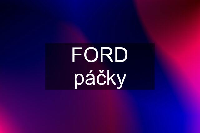 FORD páčky