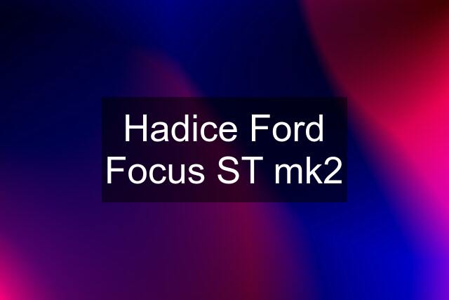 Hadice Ford Focus ST mk2